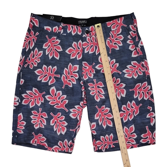 TRUNKS Surf & Swim Men's Multi-functional Floral Shorts Slate Blue Size 32 NWT - Picture 8 of 14